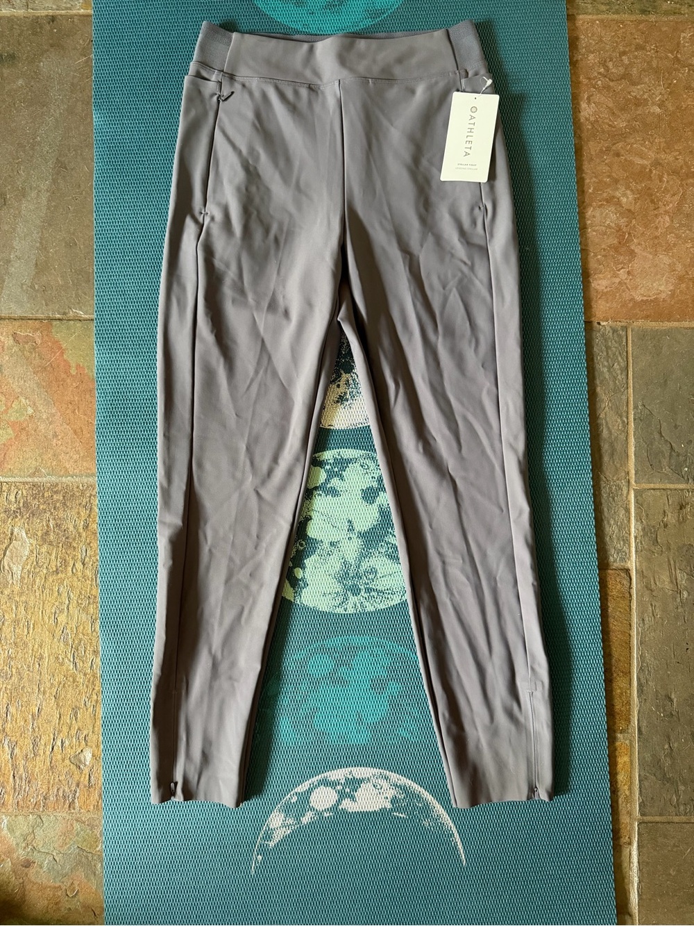 Athleta Mauve Gray Stellar Tight Leggings